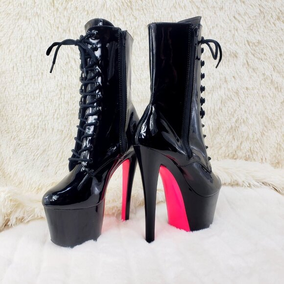 Xtreme 1020TT Black Patent 8" High Heel Ankle Boot RESTOCKED - Picture 6 of 14